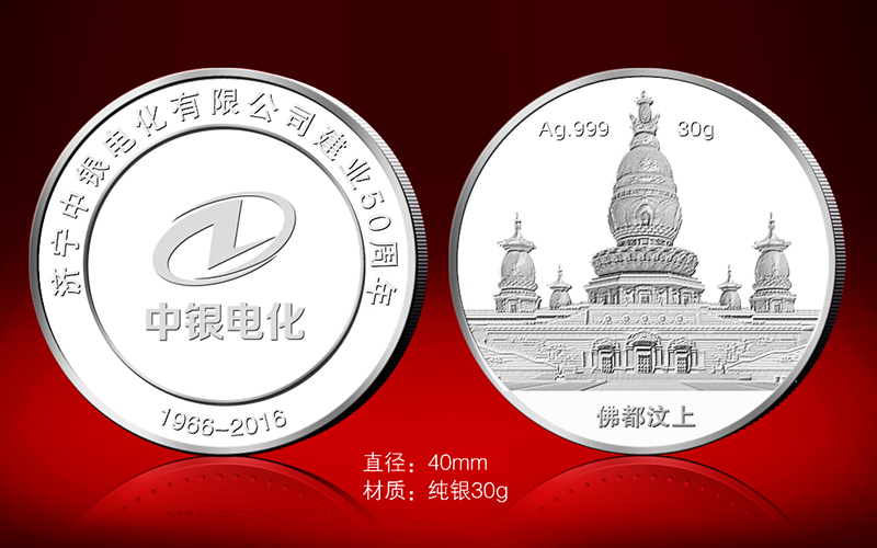 济宁中银电化有限公司50周年纪念章